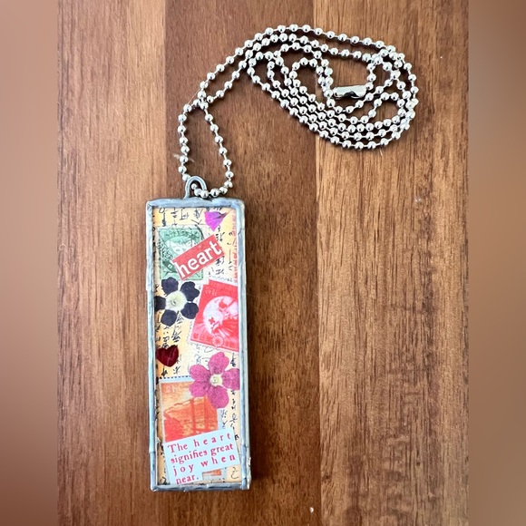 Handmade Lovely Lady Double Sided Pendant Necklace - Picture 3 of 7